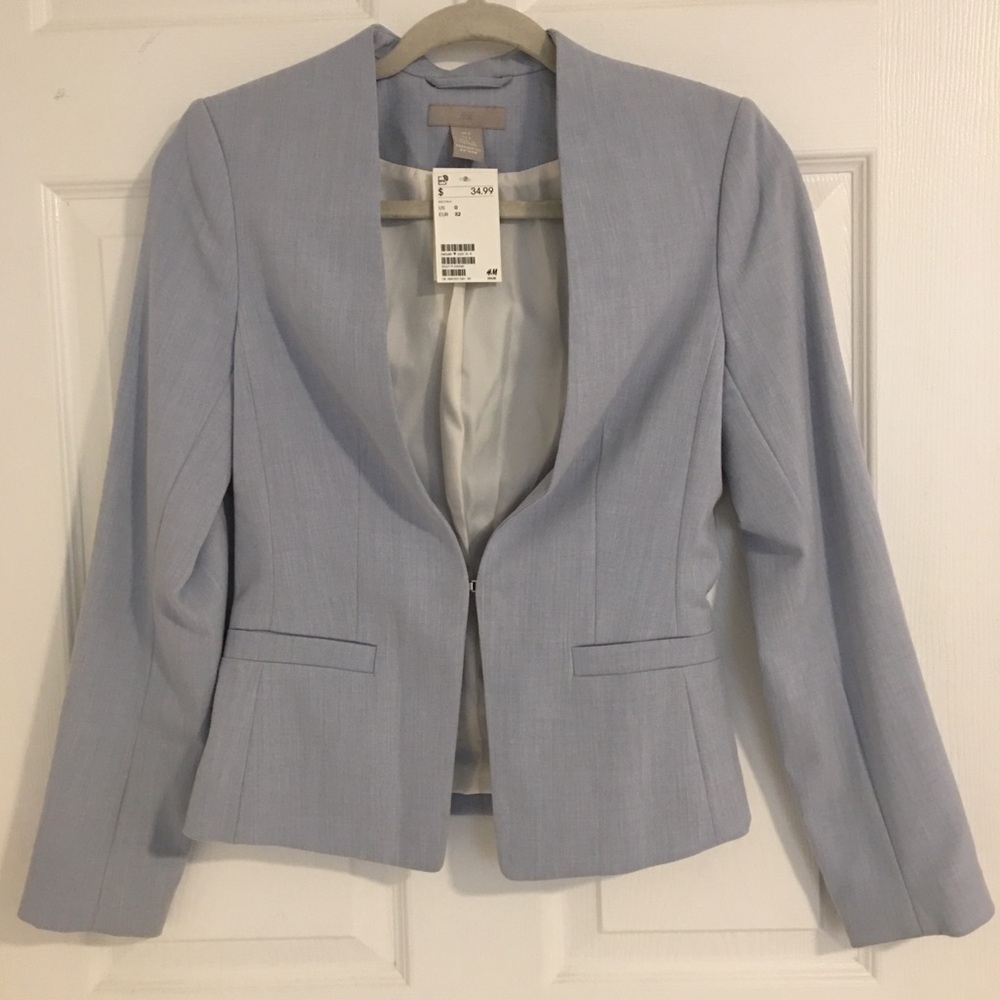 H&M Light Blue Blazer - XS